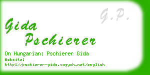gida pschierer business card